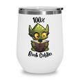 100 Book Goblin Cute Book Reader And Library Lover Wine Tumbler