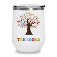 100 Days In The Books Reading Teacher 100th Day Of School Premium Tri-Blend Wine Tumbler