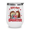 100 Days Smarter Shirt Cute Hedgehog Love Books School Tee Wine Tumbler 100 Days Smarter Shirt Cute Hedgehog Love Books School Tee Wine Tumbler