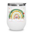 100th Day Of School Teachers Students Women Floral Books Wine Tumbler 100th Day Of School Teachers Students Women Floral Books Wine Tumbler