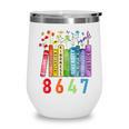8647 Equal Rights Book Flower Trump Women Rights Feminist Wine Tumbler