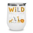 Animal Print Read A Book Character Kids Wild About Reading Wine Tumbler