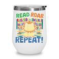 Animals Read Reading Book Library First Day Of School Kids Wine Tumbler Animals Read Reading Book Library First Day Of School Kids Wine Tumbler