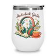 Audiobook Girlie Headphones Book Tea Love Wine Tumbler Audiobook Girlie Headphones Book Tea Love Wine Tumbler