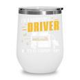 Awesome Bookmobile Driver What's Your Superpower Book Wagon Wine Tumbler