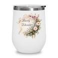 Barely Tolerable Book Lover Bookish Floral Bookworm Wine Tumbler