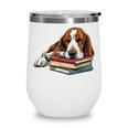 Basset Hound Books Dog Breed Graphic Wine Tumbler Basset Hound Books Dog Breed Graphic Wine Tumbler