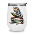 Bearded Dragon Reading Books Matching Bookworm Librarian Wine Tumbler Bearded Dragon Reading Books Matching Bookworm Librarian Wine Tumbler