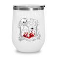 Bella Ciao Goodbye Beautiful Skull Book Of Dark Magic Occult Wine Tumbler