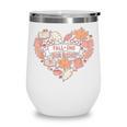 Big Book And Fall Heart Wine Tumbler