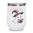 Boo Ghost Books Coquette Bow Halloween Women School Teacher Wine Tumbler Boo Ghost Books Coquette Bow Halloween Women School Teacher Wine Tumbler