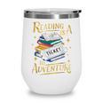 Book Adventure Library Student Teacher Book Wine Tumbler