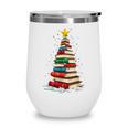 Book Christmas Tree Book Lover Teacher Librarian Wine Tumbler Book Christmas Tree Book Lover Teacher Librarian Wine Tumbler