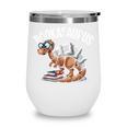 Book Dinosaur T-Rex Bookworm Dino Book Reading Wine Tumbler Book Dinosaur T-Rex Bookworm Dino Book Reading Wine Tumbler