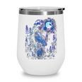Book Fantasy Art Beautiful Elf Princess Fairy Wine Tumbler