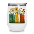 Book Flower 8647 Foxtrots Deltas Tangos Wine Tumbler