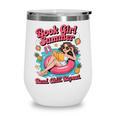 Book Girl Summer Beach Vacation Book Lover Wine Tumbler