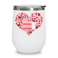Book Heart Cute Read Book Reading Librarian Across America Wine Tumbler