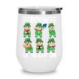 Book Leprechaun St Patrick's Day Library Librarian Reading Wine Tumbler