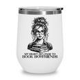 Book Lover Bent Over a Book Wine Tumbler