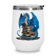 Book Lover Bookworm Reading Books Dragon Premium Tri-Blend Wine Tumbler
