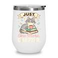 Book Lover Cute Cat Coffee Just 1 More Chapter Cozy Reading Wine Tumbler Book Lover Cute Cat Coffee Just 1 More Chapter Cozy Reading Wine Tumbler