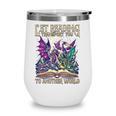 Book Lover Dragon Reading Transport You To Another World Wine Tumbler
