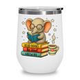 Book Lover Elephant Reading Books Library Read Books Be Kind Wine Tumbler