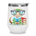 Book Lover Reading Iguana Wine Tumbler