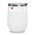 Book Lover Reading I Love My Book Boyfriends Wine Tumbler