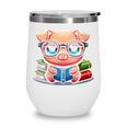 Book Lover Reading Pig Wine Tumbler Book Lover Reading Pig Wine Tumbler