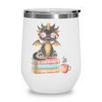 Book Lover Stay Weird Be Kind Read Books Baby Dragon Wine Tumbler