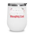 My Book Preference Naughty List Readers Christmas Joke Wine Tumbler