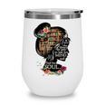 Book Reading Bookworm Book Lover Women Kids Girls Librarian Premium Wine Tumbler