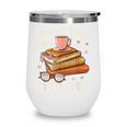 Book Reading Kafee Librarian Vele Books And Little Time Wine Tumbler Book Reading Kafee Librarian Vele Books And Little Time Wine Tumbler