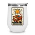 Book Reading Tarot Card The Reader Wine Tumbler