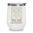 Book Reading Ugly Christmas Wine Tumbler