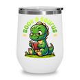 Book A Saurus Bookasaurus Dinosaur Book Girls Boys Toddler Wine Tumbler