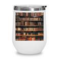 Book Book Shelves Library Wine Tumbler