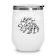 Book T-Rex Dino Bookworm Reading Book Dinosaur Wine Tumbler Book T-Rex Dino Bookworm Reading Book Dinosaur Wine Tumbler