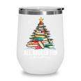 All Booked For Christmas Book Christmas Tree Lights Xmas Wine Tumbler All Booked For Christmas Book Christmas Tree Lights Xmas Wine Tumbler