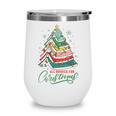 All Booked For Christmas Book Xmas Tree Lights Reading Girly Wine Tumbler All Booked For Christmas Book Xmas Tree Lights Reading Girly Wine Tumbler