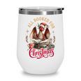 All Booked For Christmas Dragon Wine Tumbler