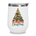 All Booked For Christmas Reading Books Librarian Holiday Wine Tumbler