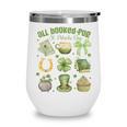ALL Booked For St Patricks Day Bookish Leprechaun Bookworm Wine Tumbler