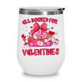 All Booked For Valentines Coquette Bow Book Valentine Day Wine Tumbler
