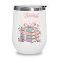 All Booked For Valentines Stacked Books Wine Tumbler