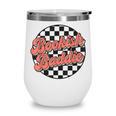 Bookish Baddie Retro Aesthetic Typography Wine Tumbler