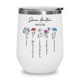 Bookish Feminist Jane Austen Fan Jane Austen Flower Books Wine Tumbler Bookish Feminist Jane Austen Fan Jane Austen Flower Books Wine Tumbler