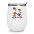 Bookish Goose Cute Geese With Hats Reading Books Wine Tumbler Bookish Goose Cute Geese With Hats Reading Books Wine Tumbler